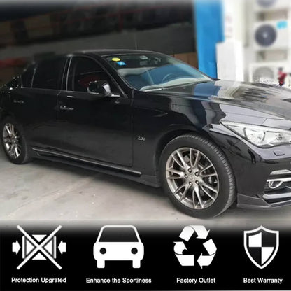 Side Skirts V1 (for Q50, Carbon) for Infiniti Q50/Q60 2013-2024 - image 4