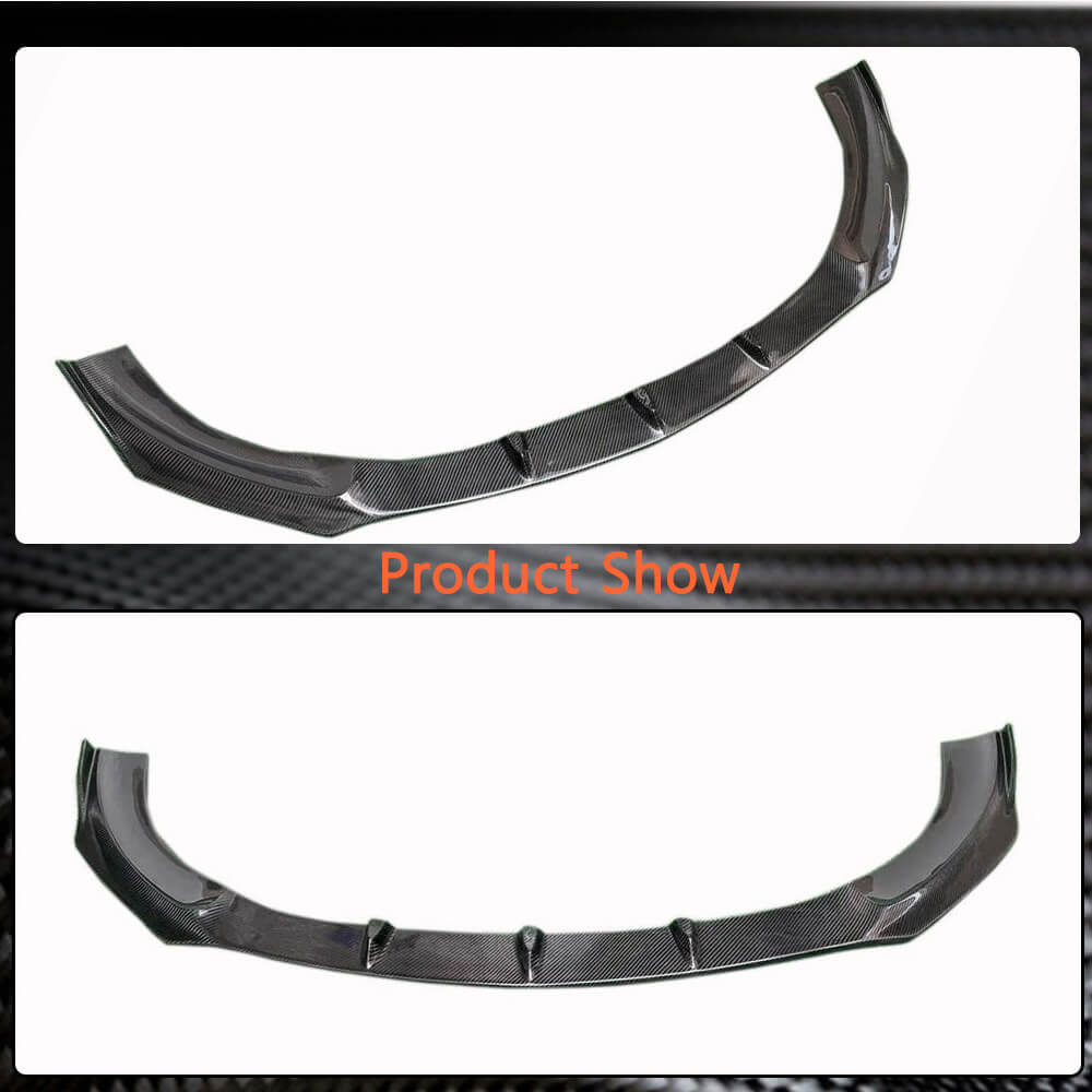 Front Bumper Lip Spoiler (for SD 2019-2022, Carbon) for Mercedes CLA C118 2019- - image 4