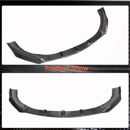 Front Bumper Lip Spoiler (for SD 2019-2022, Carbon) for Mercedes CLA C118 2019- - image 4