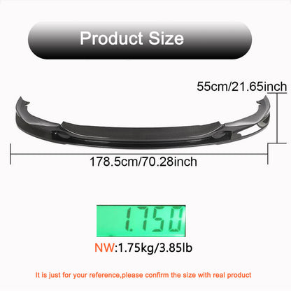 Front Bumper Lip V2 for M-Sport 2019-2022, Carbon for BMW 7 Series G11/G12 2015-2022 - image 4