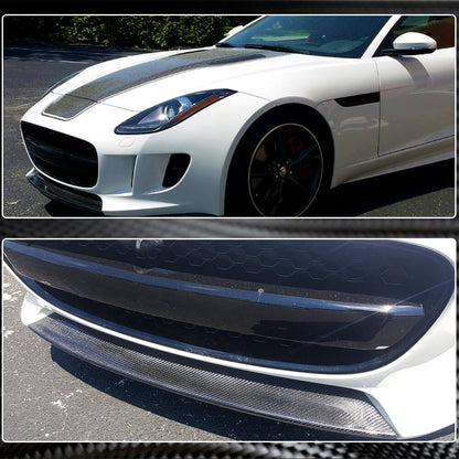 Front Bumper Lip Spoiler (2013-2015, Carbon) for Jaguar Project 7 2013-2015 - image 4