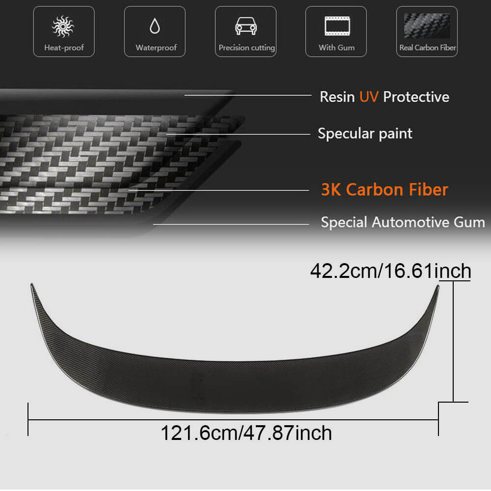 Spoiler V2 (Carbon) for Toyota Camry 2018-2023 - image 5