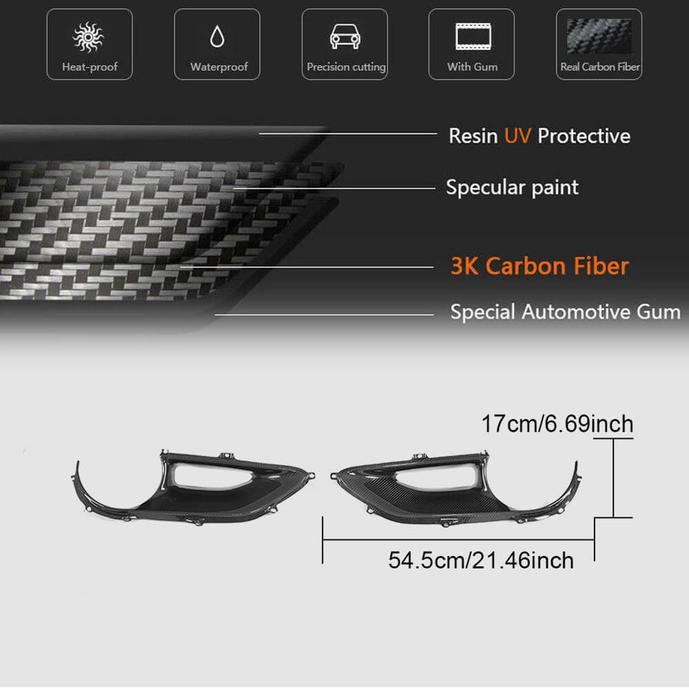 Tail Light Covers (2015-2017, Carbon) for Ferrari 488 GTB 2015-2019 - image 5