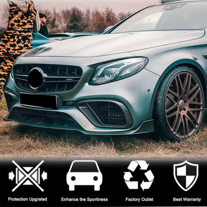 Covers on the front bumper (for E63 AMG 2016-2019, Carbon) for Mercedes E-class W213 2016-2023 - image 5