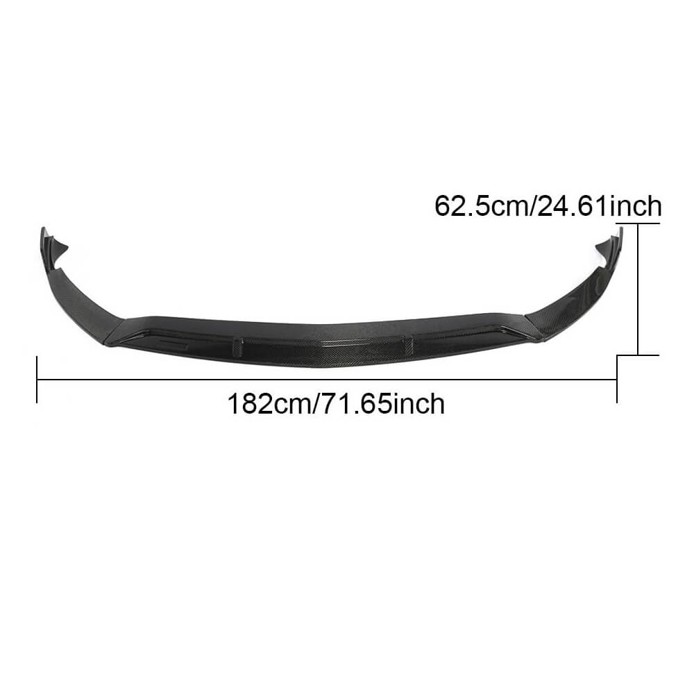 Front Bumper Lip V3 for AMG-Line SD 2018-2021 Carbon for Mercedes A-сlass W177 2018- - image 5
