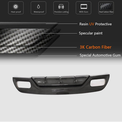 Rear bumper diffuser V2 (for AMG-Line / A45 AMG HB) for Mercedes A-class W176 2012-2018 - image 5