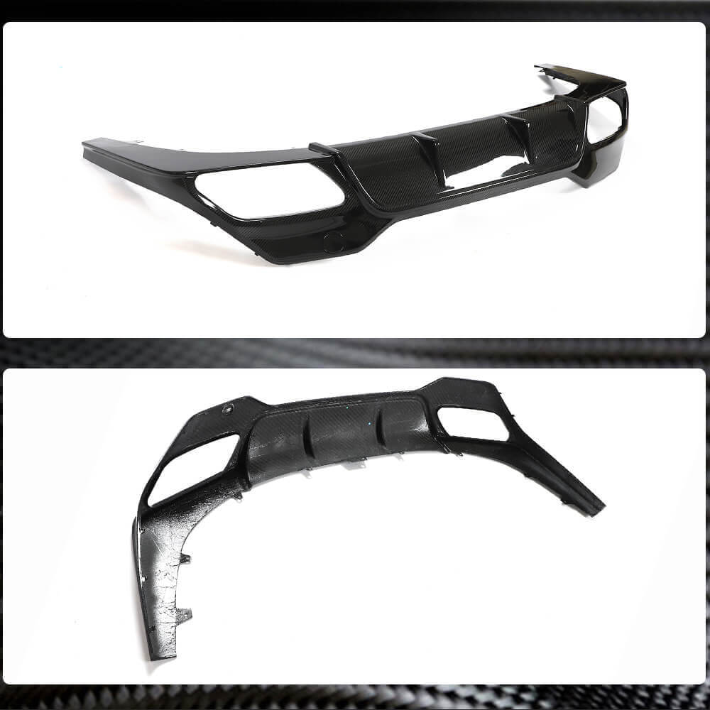 Rear Bumper Diffuser Dry Carbon Fiber V2 (for G14/G15 M850i 2018-2021) for BMW 8 series G14/G15/G16 - image 5