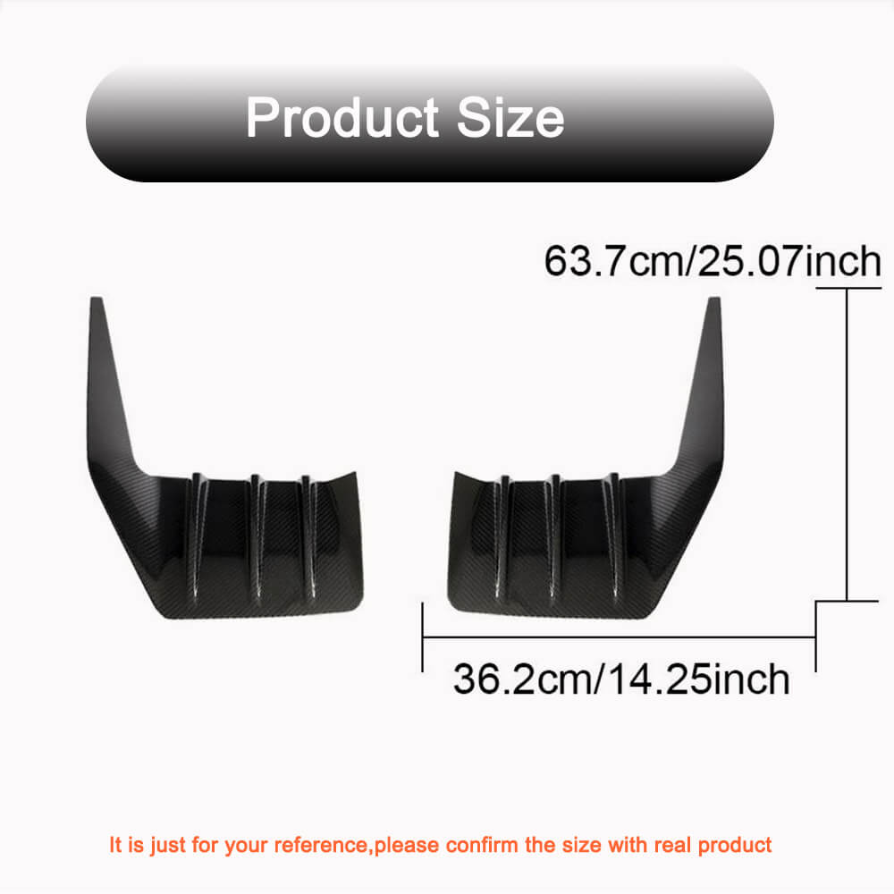 Rear Bumper Splitters V2 (for G87, Carbon) for BMW 2 Series G42 2021- - image 5