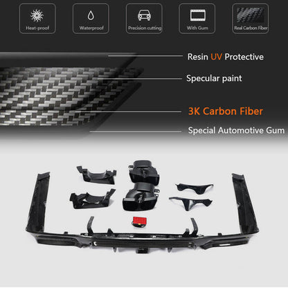 Rear bumper diffuser with exhaust tips (for S63/S65 AMG 2018-2021, Carbon) for Mercedes S-сlass W222 2013-2020 - image 5