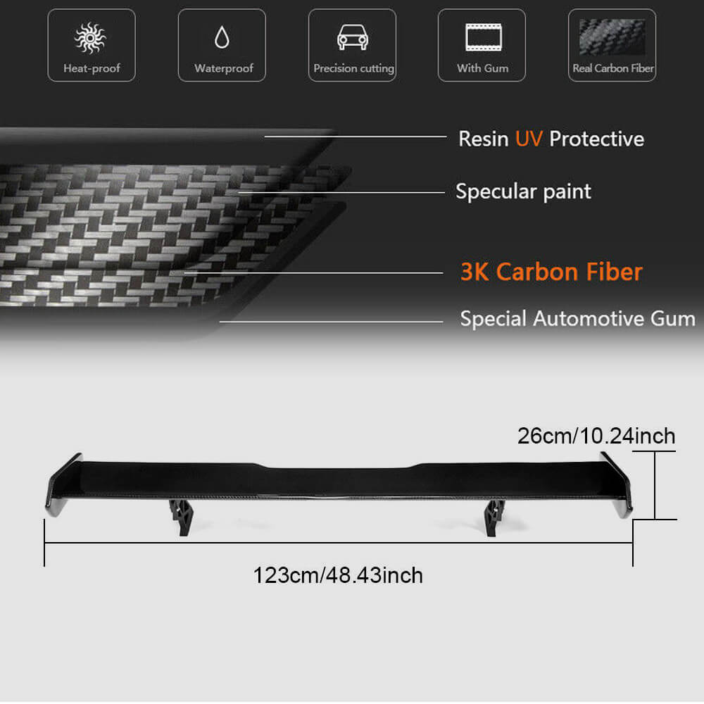 Rear Trunk Spoiler Carbon Fiber V5 (for F82) for BMW 4 series F-32 2012-2020 - image 5