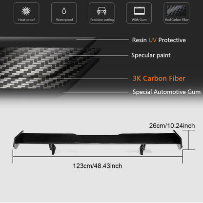 Rear Trunk Spoiler Carbon Fiber V5 (for F82) for BMW 4 series F-32 2012-2020 - image 5