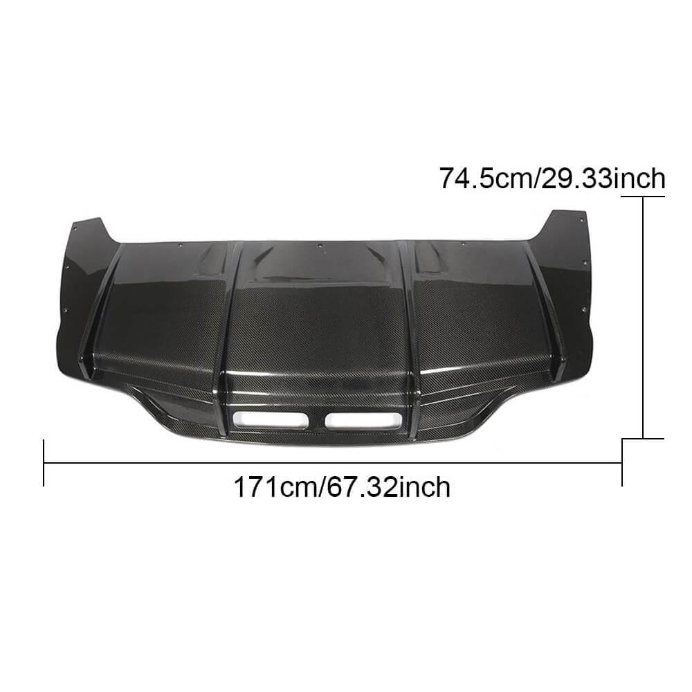 Rear bumper diffuser (for AMG-Line 2015-2018, Carbon) for Mercedes S-class C217 Coupe - image 5