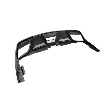 Rear Bumper Diffuser V2 (2018-2021, Carbon) for Ford Mustang 2015-2023 - image 5