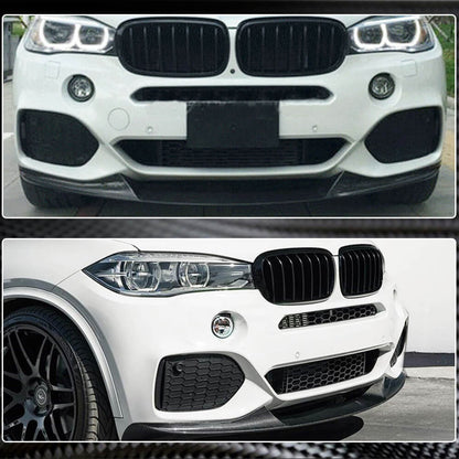 Front Bumper Lip (for M-Sport, Carbon) for BMW X5 F-15 2013-2018 - image 5