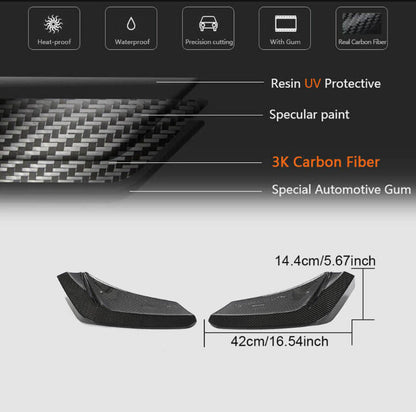 Rear bumper diffuser (2019-2022, Carbon) for Chevrolet Corvette C8 2019- - image 5