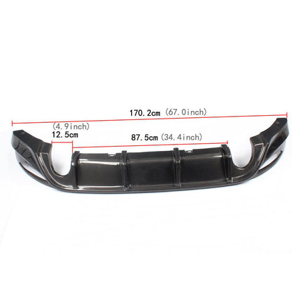 Rear Bumper Diffuser V1 (for Base/GTI HB 2012-2017, Carbon) for Volkswagen Golf 7/E-Golf 2012-2020 - image 5