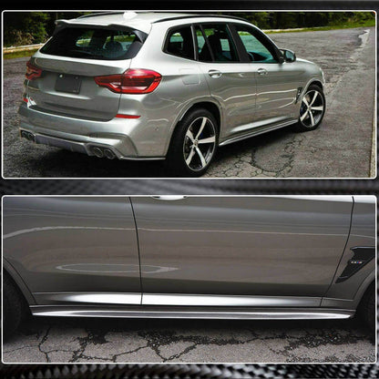 Side Skirt Extensions (for F98/G02 M-Sport, Carbon) for BMW X4 G02 2018- - image 5