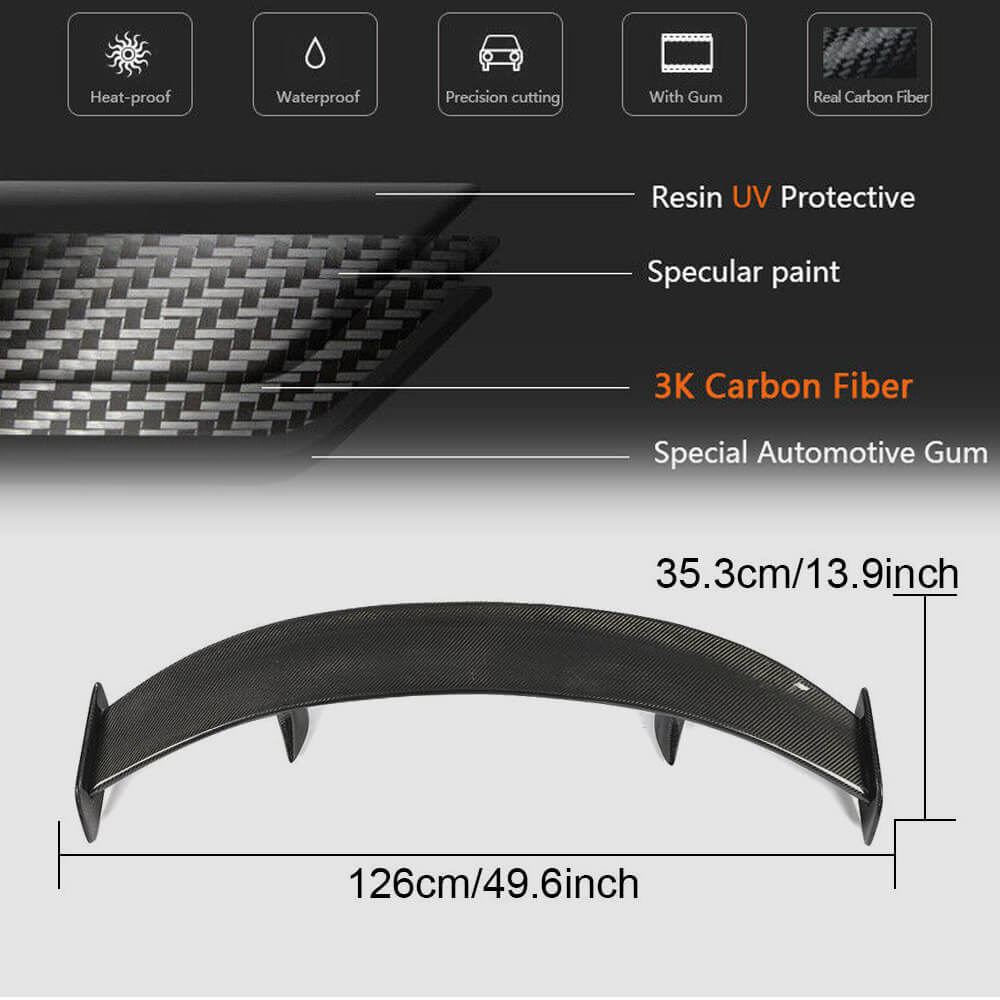 Spoiler V3 (SD, Carbon) for Mercedes CLA C117 2013-2019 - image 5