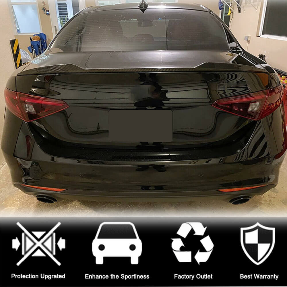 Spoiler V2 (fiberglass) for Alfa Romeo Giulia 2016-2022 - image 7