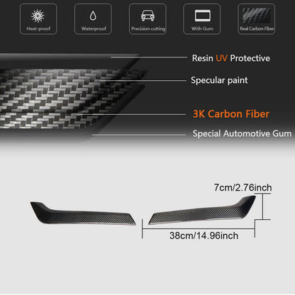 Carbon Front Fender Covers (for Q50 Base/Sport 2014-2020) for Infiniti Q50/Q60 2013-2024 - image 5