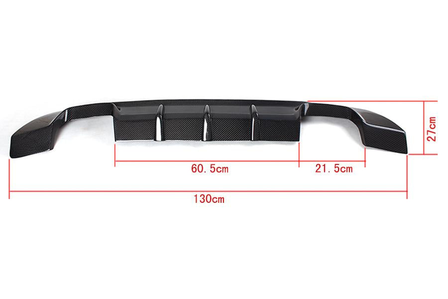 Rear Bumper Diffuser V1 (for M-Sport, Carbon) for BMW 3 Series E92/E93 2006–2013 - image 5