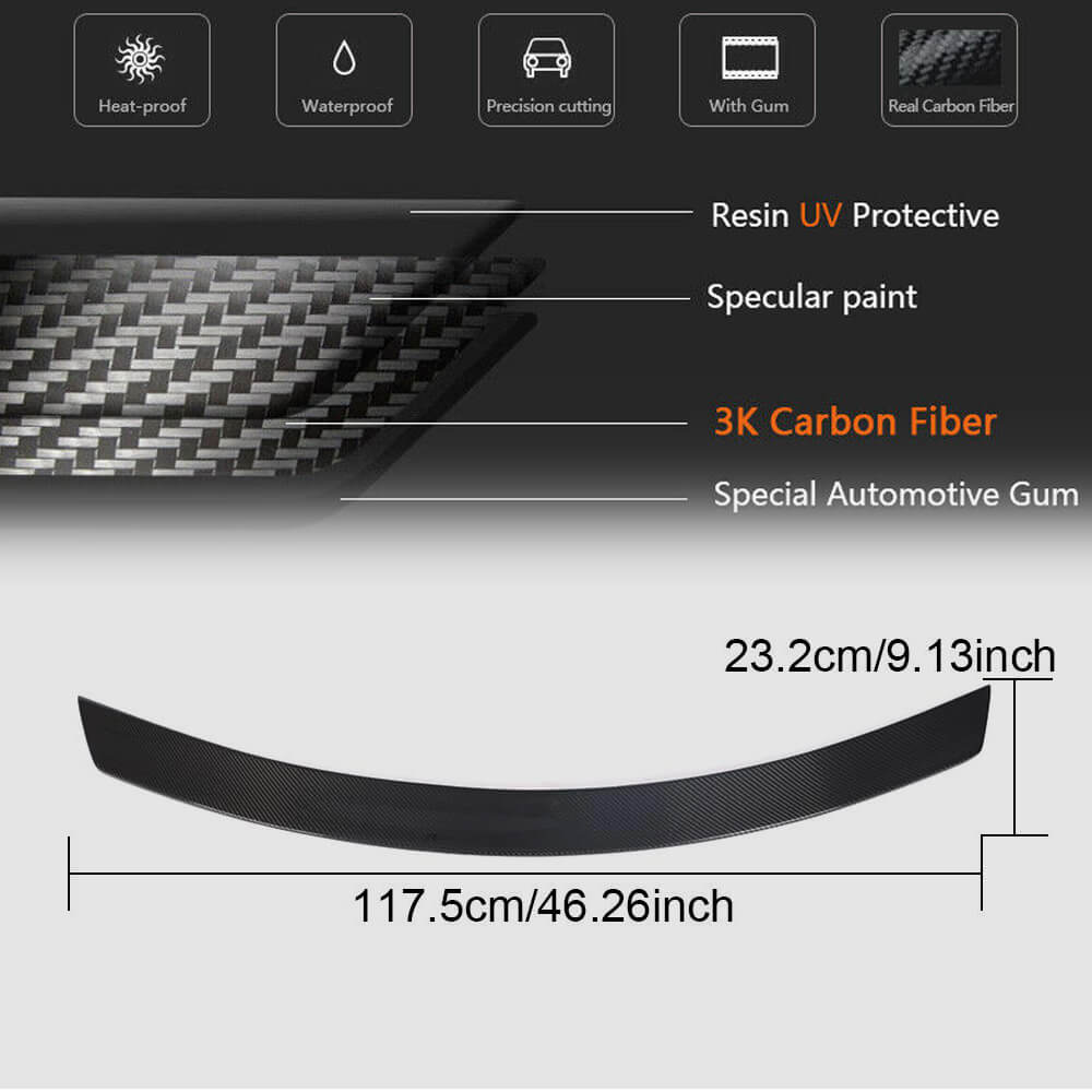 Spoiler V6 (2018-2020, Carbon) for Mercedes CLS C257 2018- - image 5