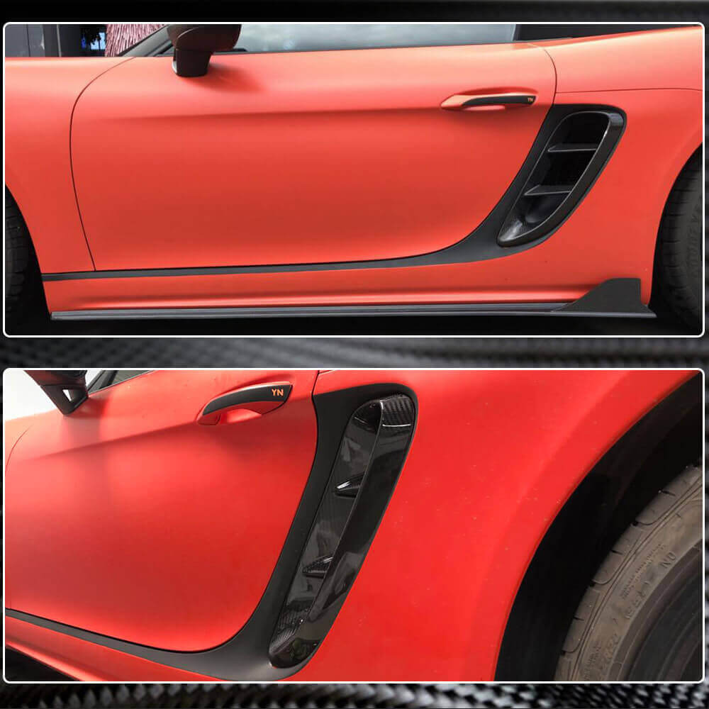 Front fender trims (Carbon) for Porsche Boxster/Cayman 982 (718) 2016- - image 5