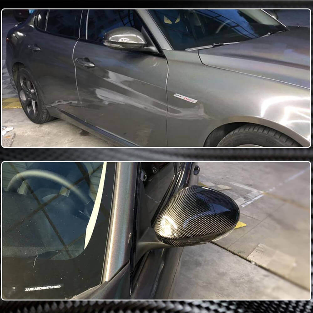 Mirror Covers (Dry Carbon) for Alfa Romeo Giulia 2016-2022 - image 11