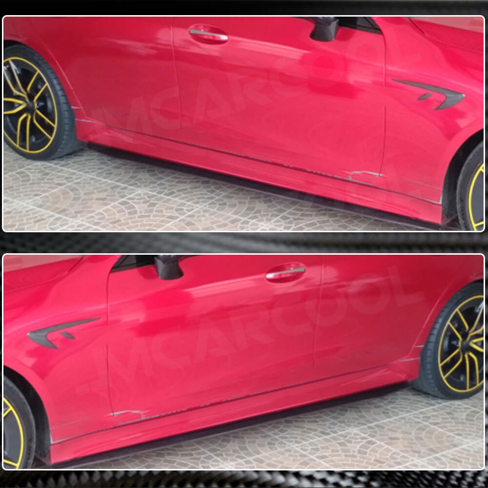 Side Skirts V1 (for AMG/AMG-Line 2018-2020, Carbon) for Mercedes CLS C257 2018- - image 5