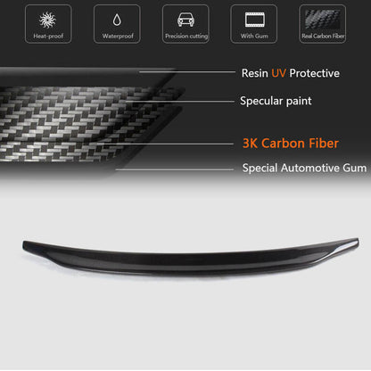 Spoiler V1 (for Base 2007-2011, Carbon) for Audi A4 B8 2007-2015 - image 5