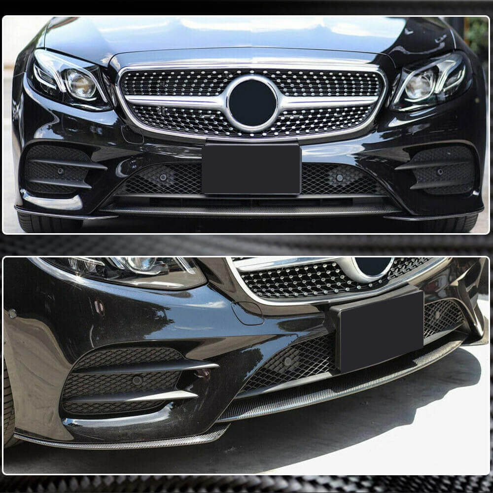 Cover on the front bumper Lip (for AMG-Line 2017-2019, Carbon) for Mercedes E-class coupe C238 - image 5