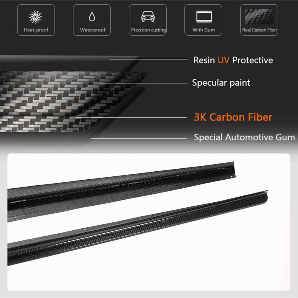 Side Skirt Extensions (for G14/G15 M-Sport, Carbon) for BMW 8 Series G14/G15/G16 2018- - image 5