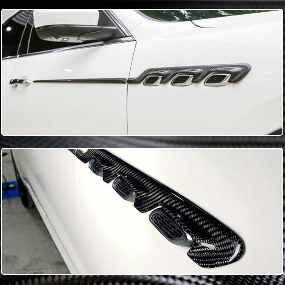Side Skirt Extensions (Carbon) for Maserati Levante 2016- - image 5