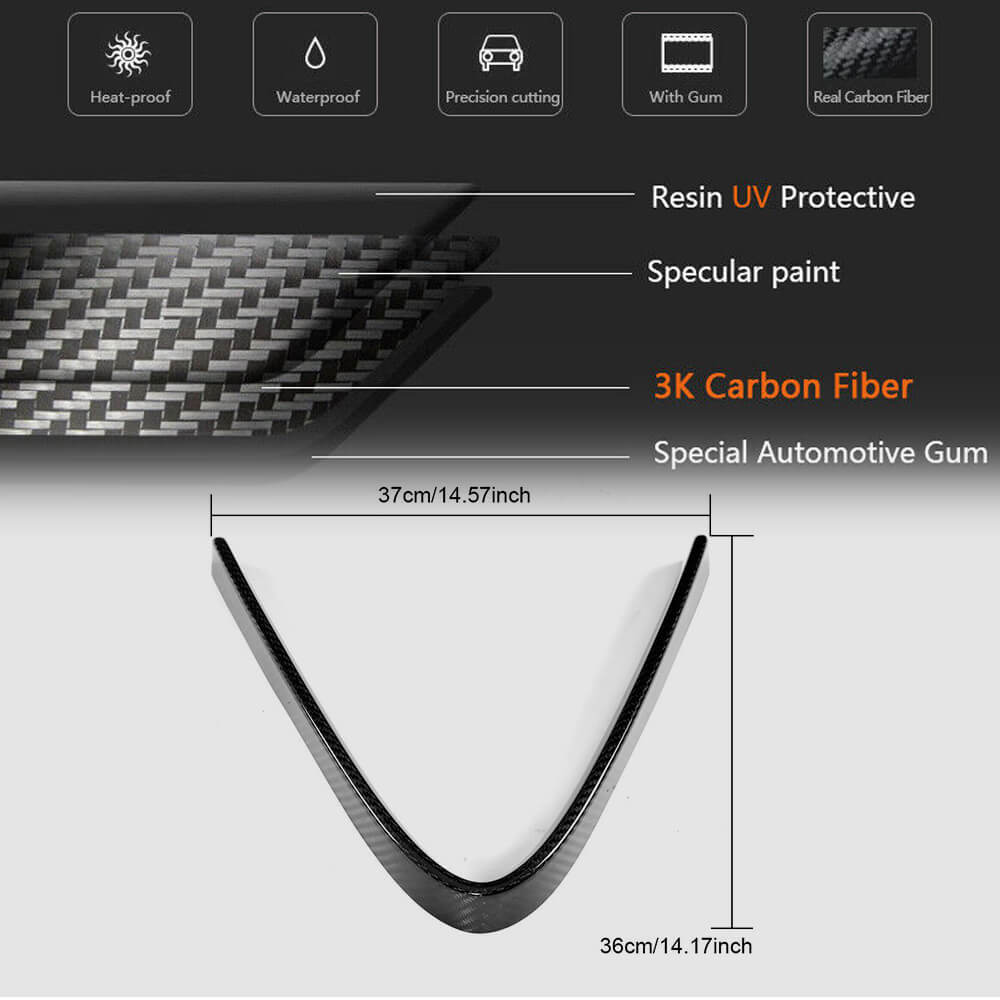 Grille Cover (for Base, Dry Carbon) for Alfa Romeo Giulia 2016-2022 - image 5