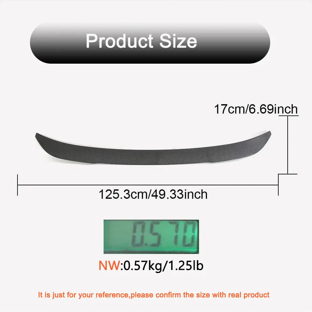 Rear Trunk Spoiler Carbon Fiber (2023+) for BMW X4 G02 2018- - image 5