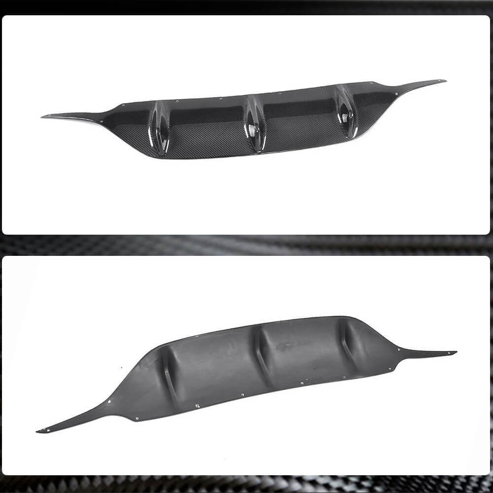 Rear bumper diffuser V2 (for AMG-Line 2017-2019, Carbon) for Mercedes E-class coupe C238 - image 5