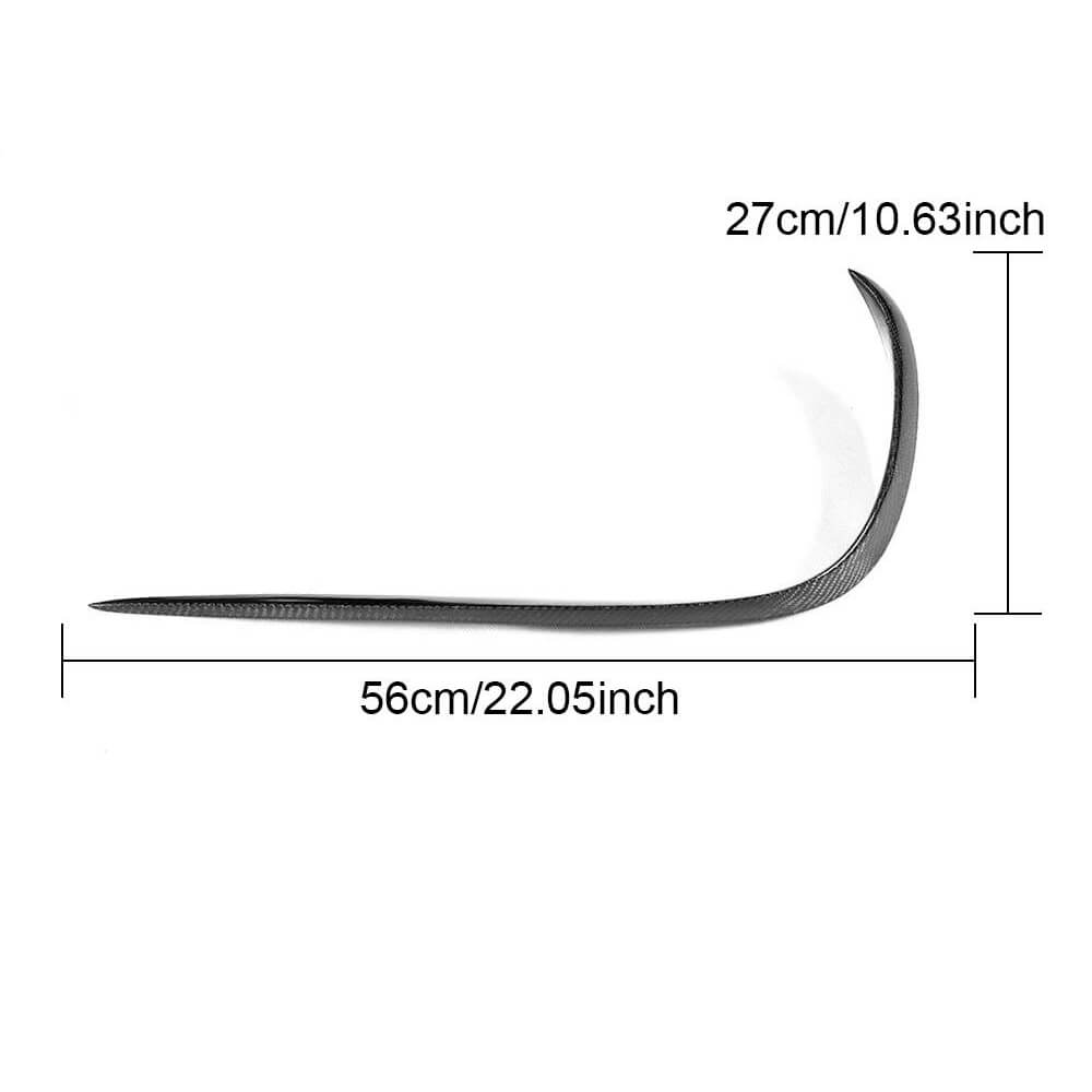 Covers on the front bumper V2 (for E43 AMG 2016-2019, Carbon) for Mercedes E-class W213 2016-2023 - image 5