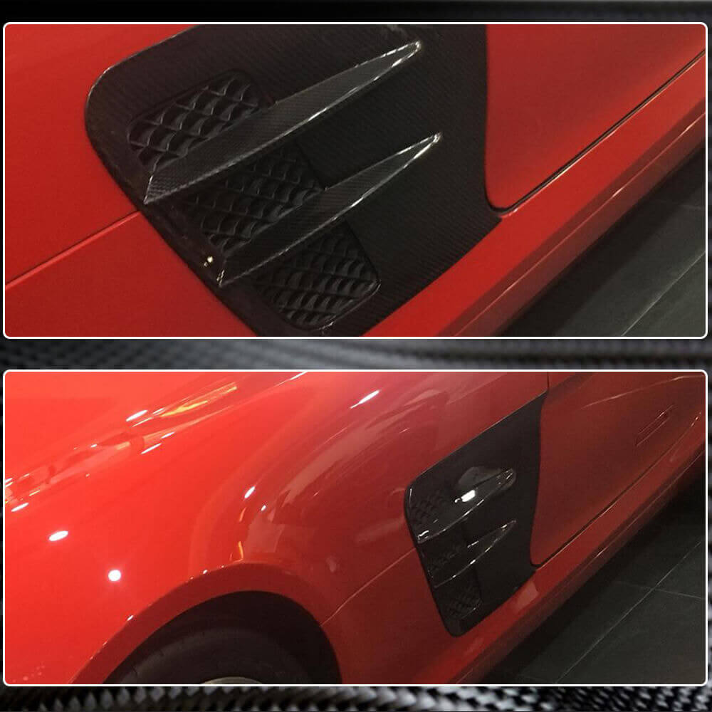Pads on the front fenders (Dry carbon) for Mercedes SLS C197 - image 5