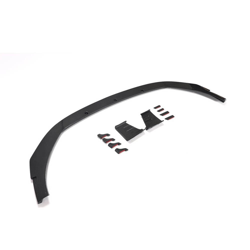 Front Bumper Lip V1 for RS4 Avant 2019-2021 Carbon for Audi A4 B9 2015-2024 - image 5