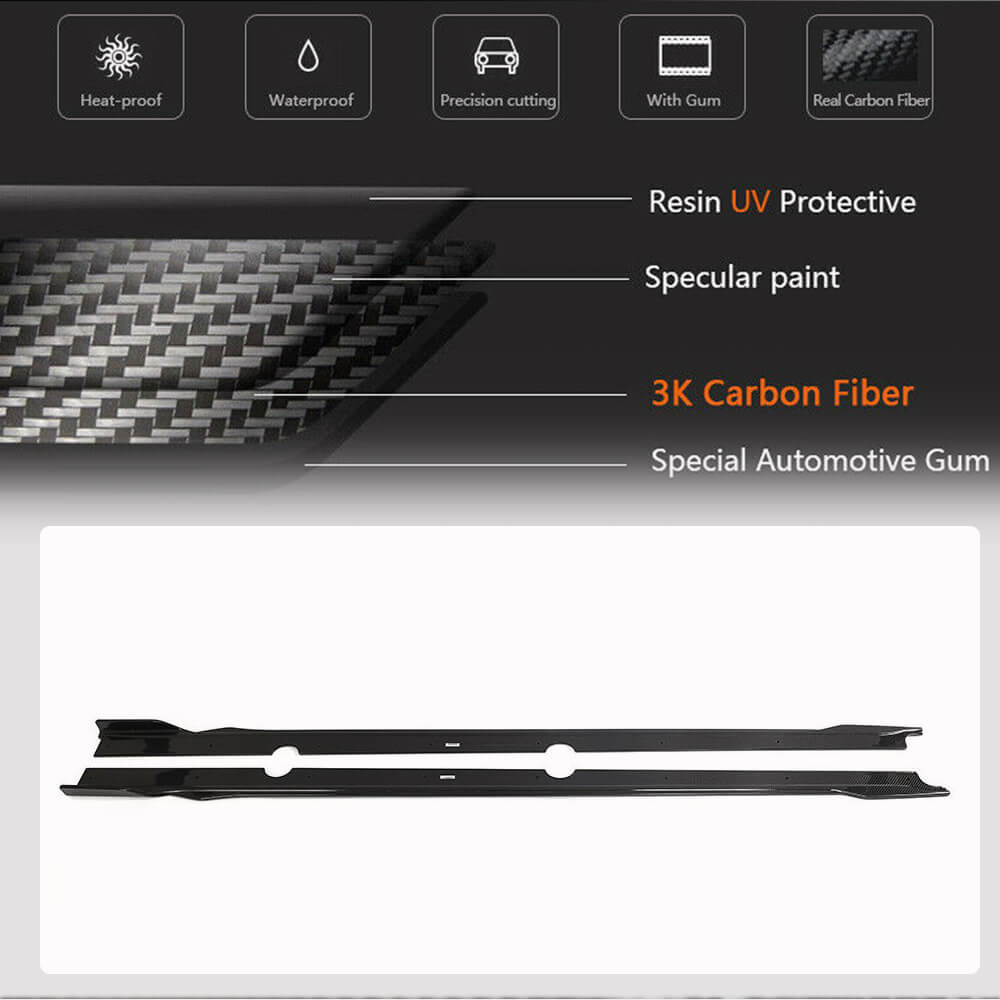 Side Skirts (Carbon) for Kia Stinger 2017-2023 - image 5