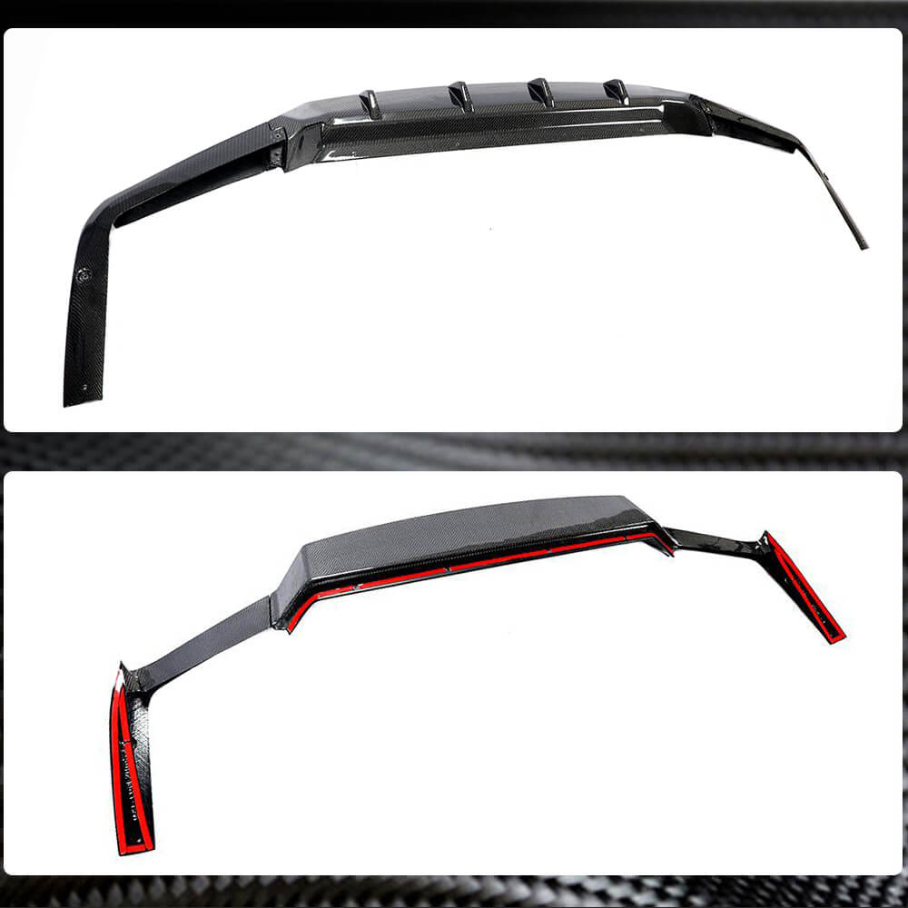 Rear Bumper Diffuser (2018-2023, Carbon) for Porsche Cayenne 2018- - image 5