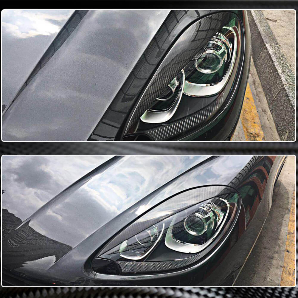Eyelashes for headlights (2014-2018, Carbon) for Porsche Macan 2014-2024 - image 5