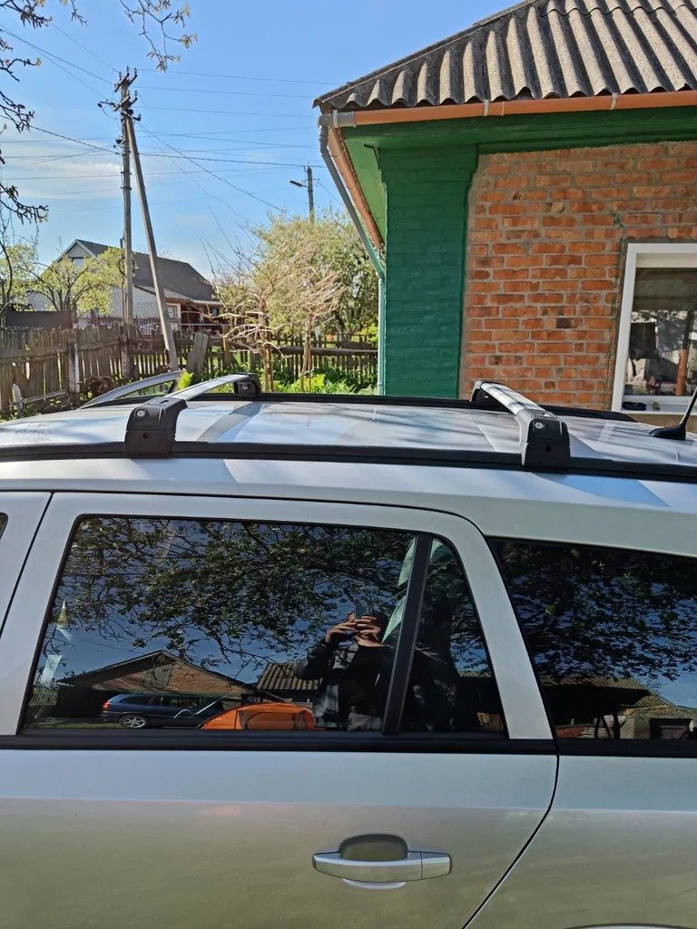 Roof rack (cross bars) for integrated roof rails Skybar V2 120 cm (set of 2) for Buick Enclave 2007-2012 - image 5