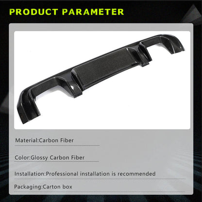 Rear bumper diffuser V2 (for V-Class 2014-2019, Carbon) for Mercedes Vito / V-class W447 2014↗ year - image 5