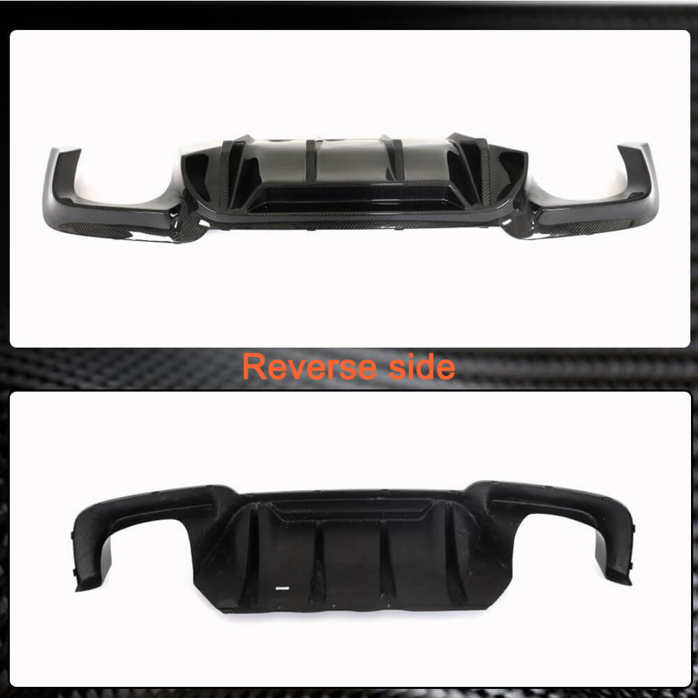 Rear Bumper Diffuser Carbon Fiber V5 (for M5) for BMW 5 series F-10/11/07 2010-2016 - image 5