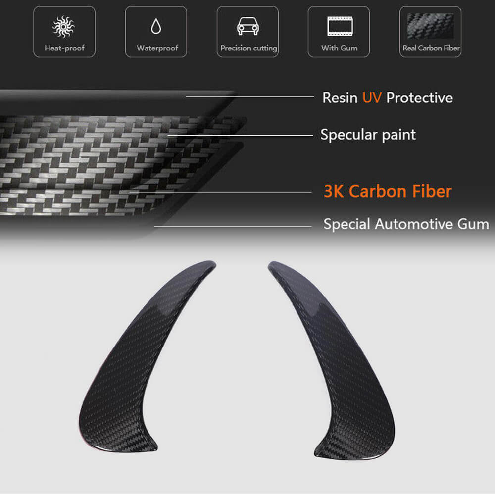 Rear Bumper Extensions V1 (for GT63 2018-2022, Carbon) for Mercedes AMG GT 4 X290 2018- - image 5