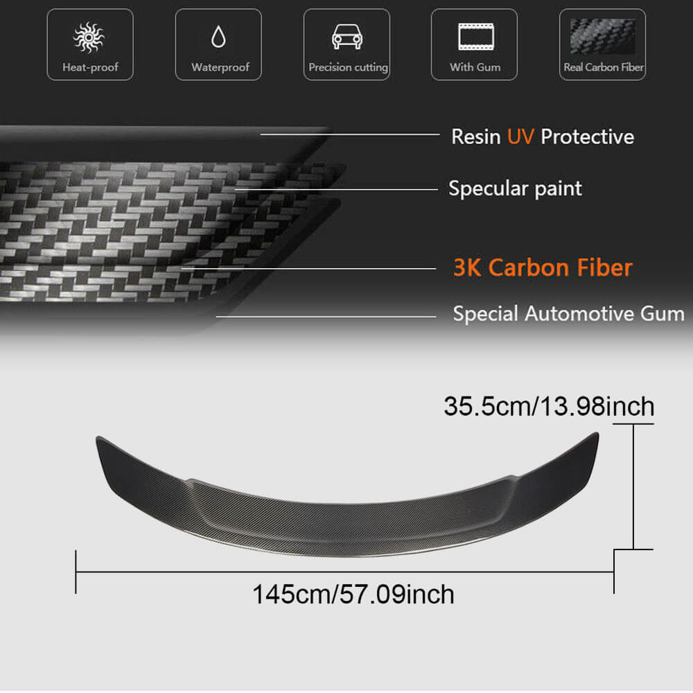 Spoiler V3 (Carbon) for Mercedes E-class W213 2016-2023 - image 5
