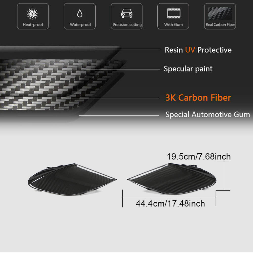 Carbon Rear Fender Covers (2015-2019) for Ferrari 488 GTB 2015-2019 - image 5