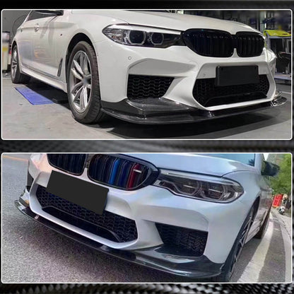 Front Bumper Lip Carbon Fiber V2 (for M5 2017-2020) for BMW 5 Series G30/31 2017-2023 - image 5