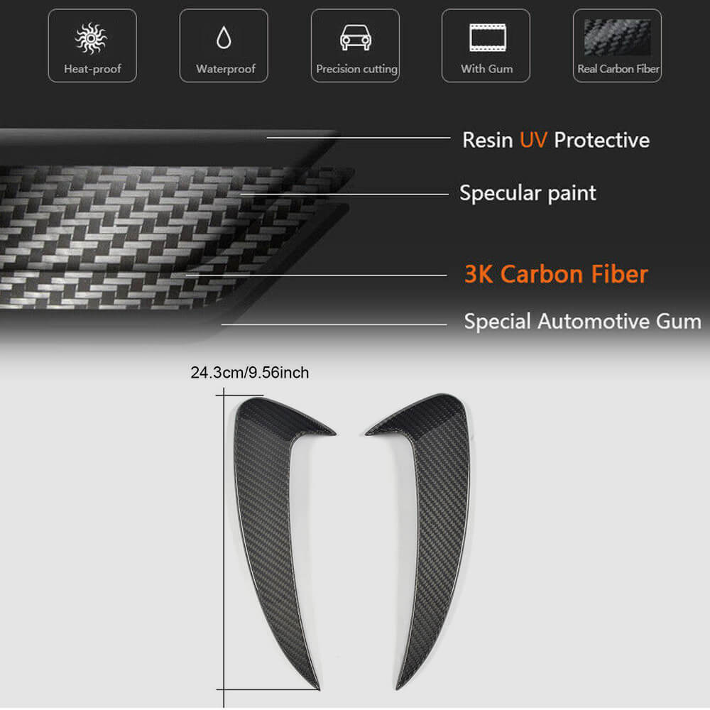 Covers on the rear bumper (for AMG-Line 2017-2019, Carbon) for Mercedes E-class coupe C238 - image 5